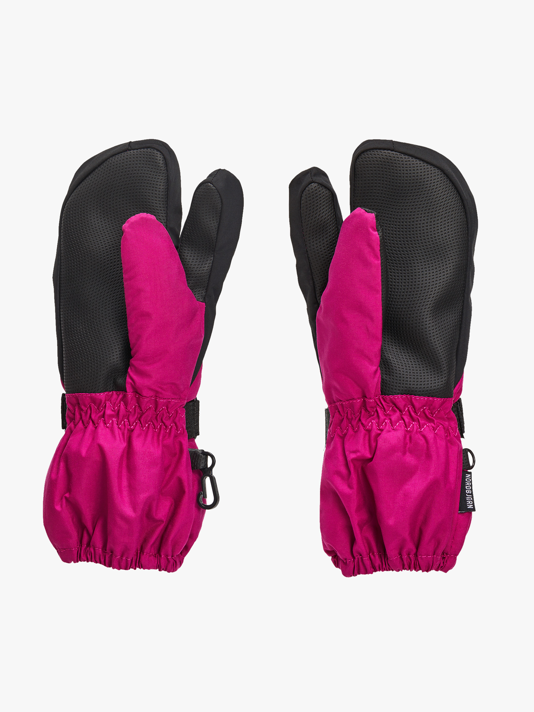 Nordbjørn Snowpro 3-Finger Vanter, Pink 8-10 år