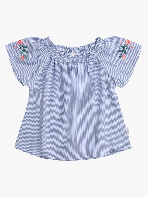 Petite Chérie Atelier Zola Bluse, Navy/White