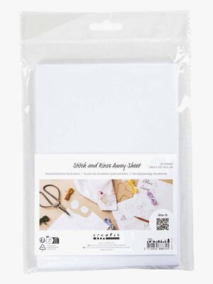 Creativ Company Vandopløselig Broderiark A5 24 Stk.