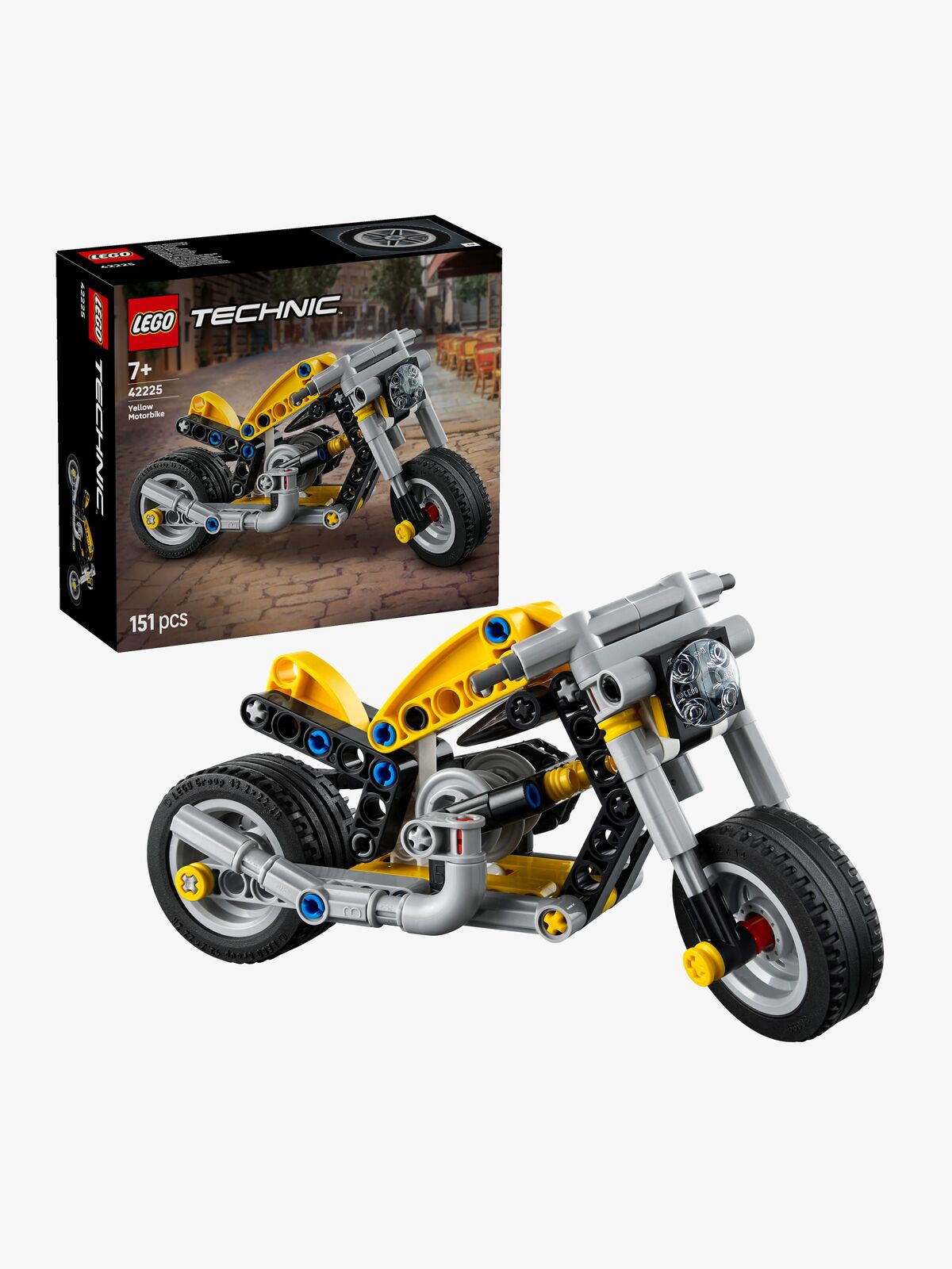 LEGO Technic 42225 Gul motorcykel