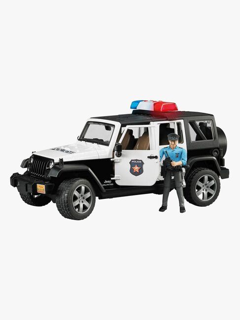 Bruder Jeep Wrangler Politibil med Figur
