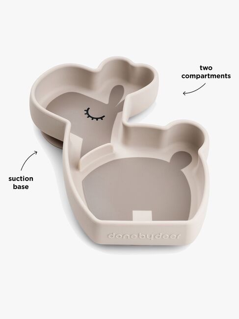 Done By Deer Stick & Stay Silikonetallerken Lalee, Sand