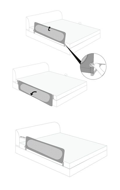 Beemoo SAFE Dream Sengehest 90 cm, Black