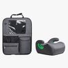 Beemoo Raise 2 i-Size Selepude inkl. Beemoo Deluxe Sædebeskytter med Opbevaring, Mineral Grey