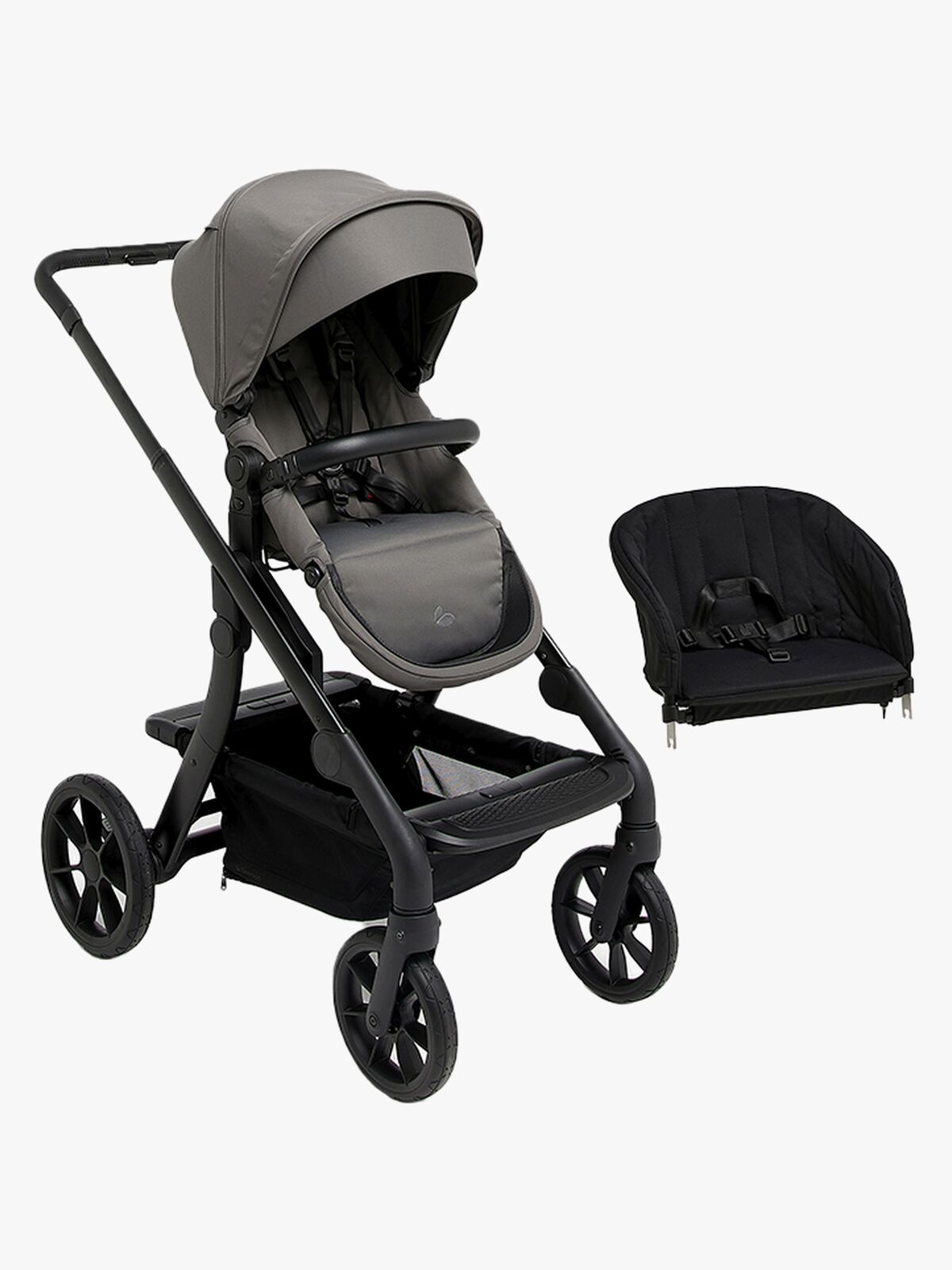 Beemoo Pro Max Klapvogn inkl. Toddler seat, Mocha Grey