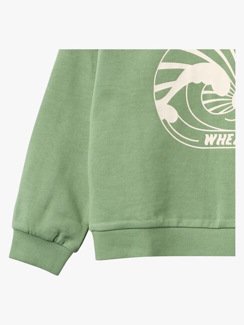 Wheat Breeze Sweatshirt, Jade Green