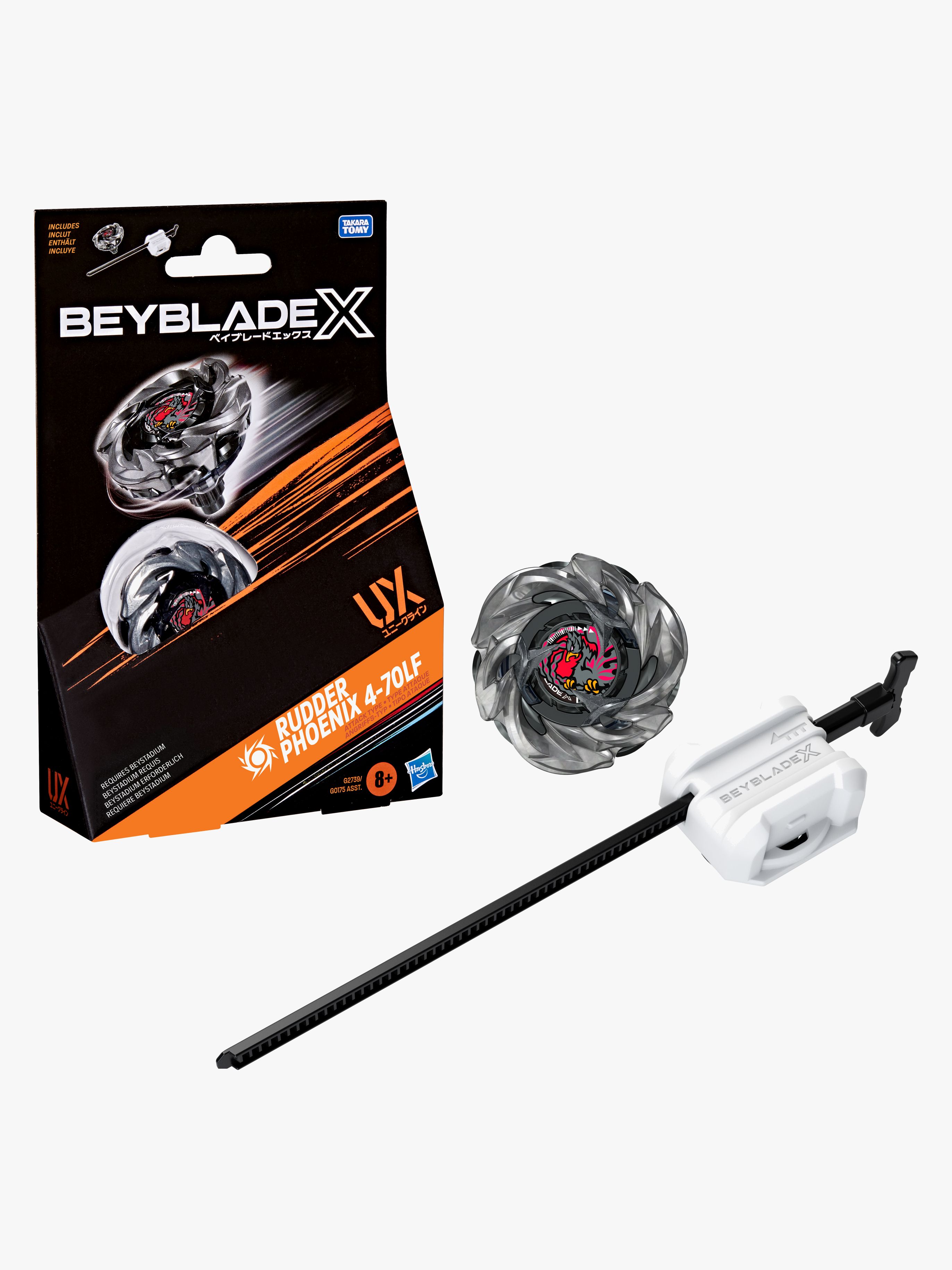 Beyblade X Rudder Phoenix 4-79LF UX Spinner Startpakke