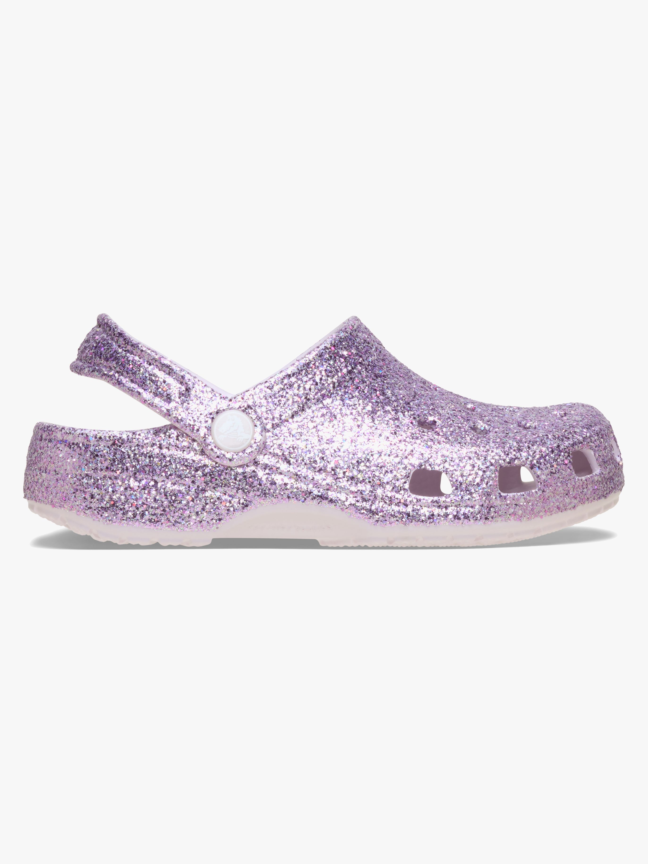 Crocs Classic Chunky  Glitter Hjemmesko, Grape Ice, 36-37