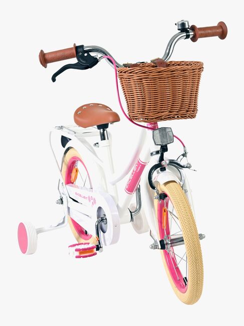 Volare Excellent Cykel med Kurv 14 Tommer, Hvid