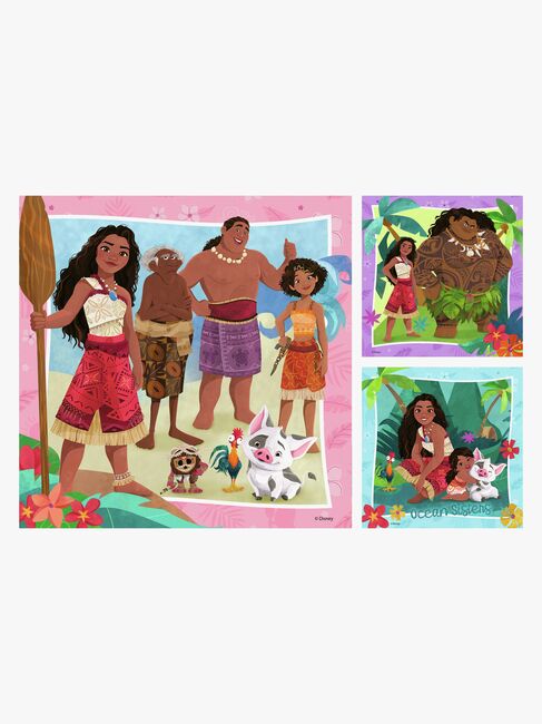 Ravensburger Disney Vaiana 2 Puslespil 3x49 Brikker