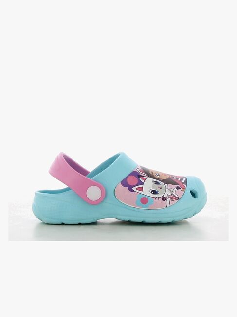 Gabby's Dollhouse Clogs, Turkish Blue/Fuchsia