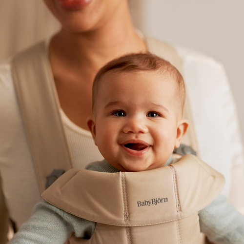 Babybjörn Mini Bæresele Woven, Beige