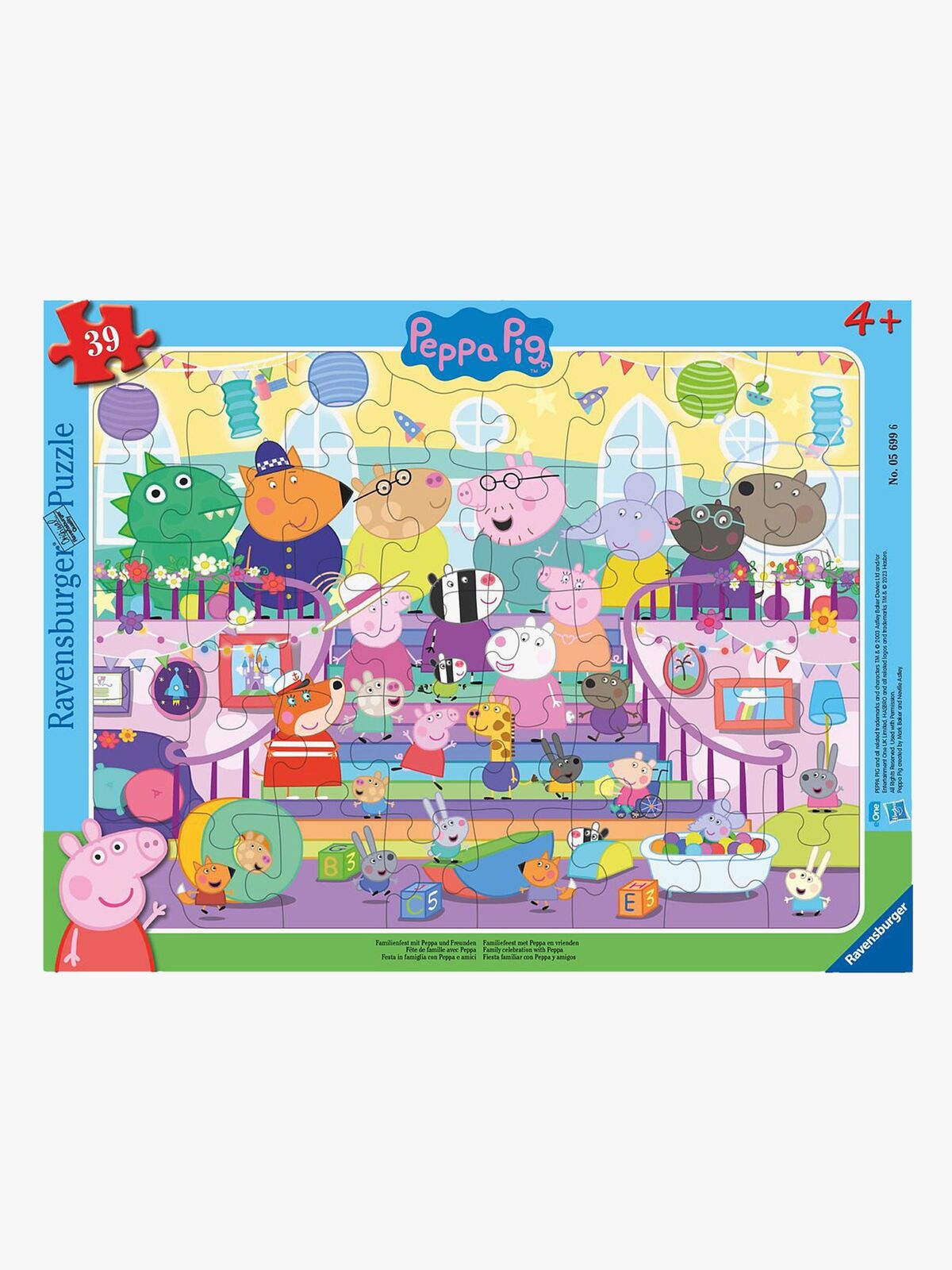 Ravensburger Gurli Gris Rammepuslespil 39 Brikker