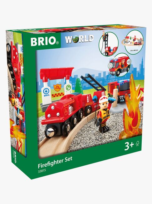 BRIO World 33815 Togsæt Med Brandmandstema
