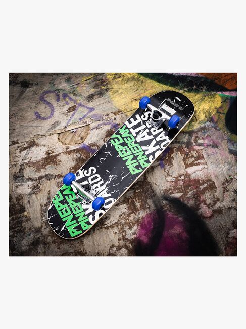 Pinepeak Skateboard, Blå/Grøn