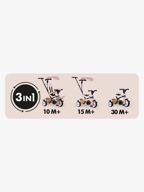 Smoby Baby Balade Trehjulet Cykel Plus, Beige