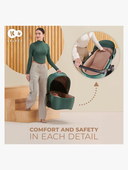 Kinderkraft Prime 2 2-in-1 Duovogn, Sandrose Beige