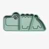 Done By Deer Stick & Stay Tallerken Snacks Croco, Green