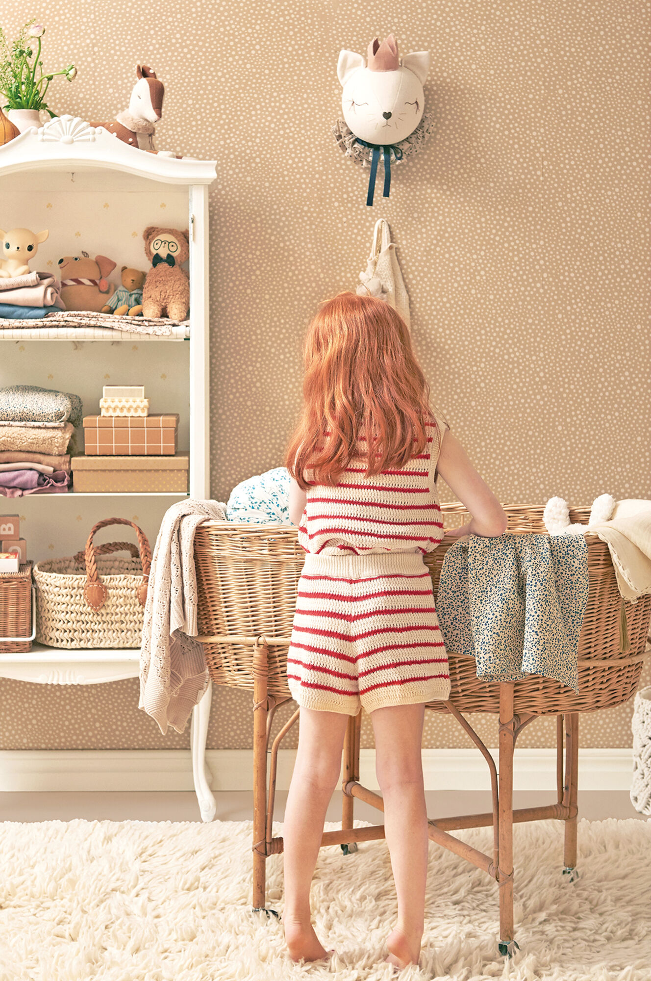 Majvillan Tapet Dots, Teddy Brown