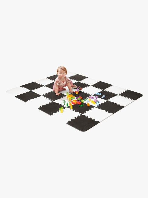 Kinderkraft Puslespilstæppe 150x180 Foam, Sort