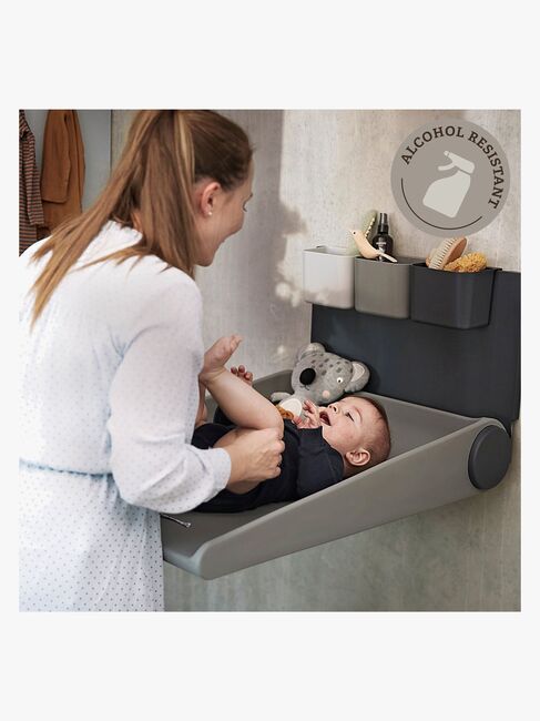 Leander Wally™ Væghængt Puslebord, Cappuccino