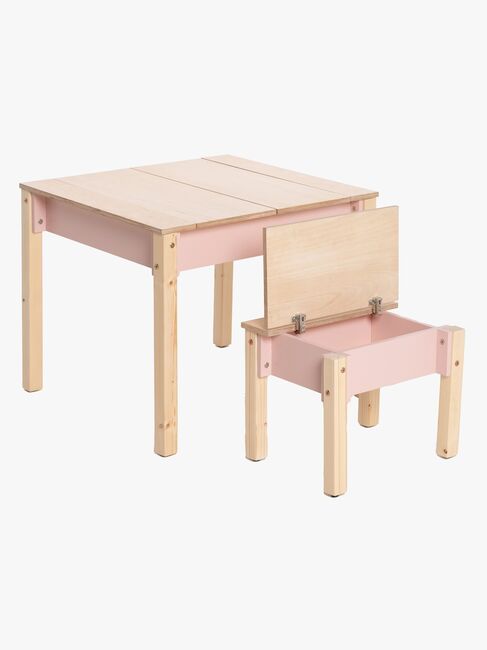 Family-scl Smart Opbevaring Bord med Stol, Pink