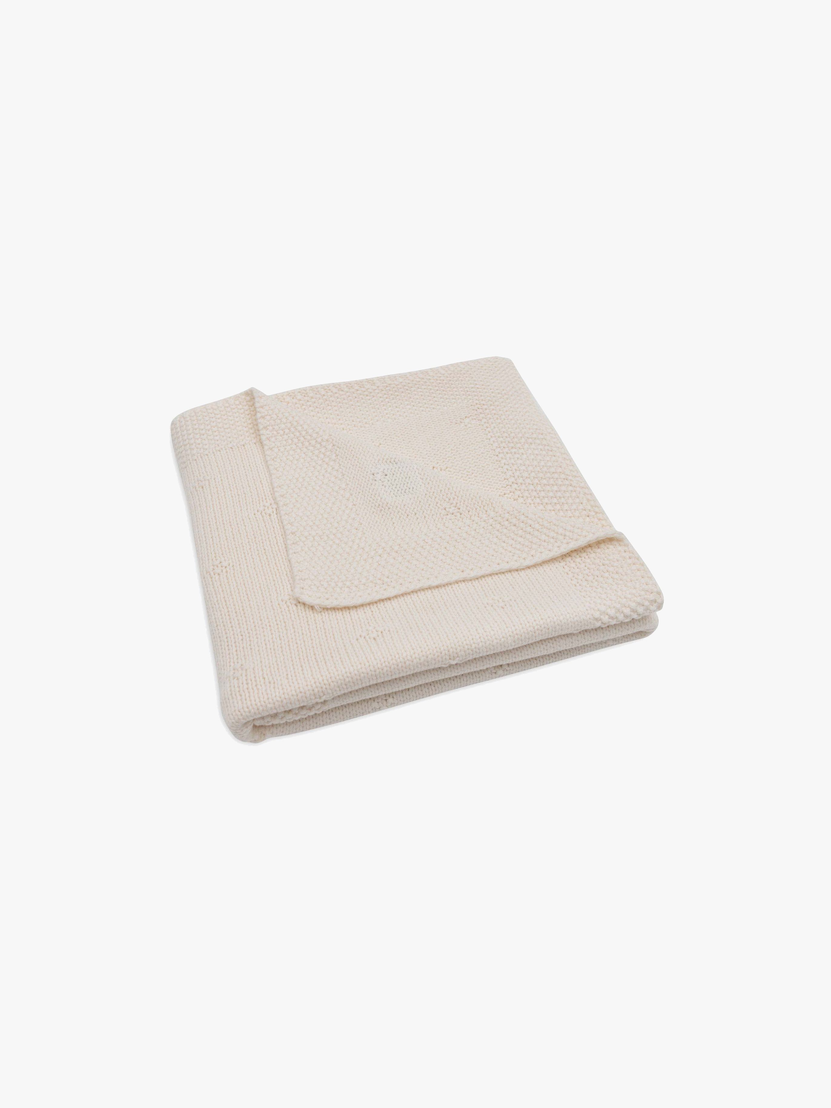 Jollein Strikket Tæppe Cozy, Ivory
