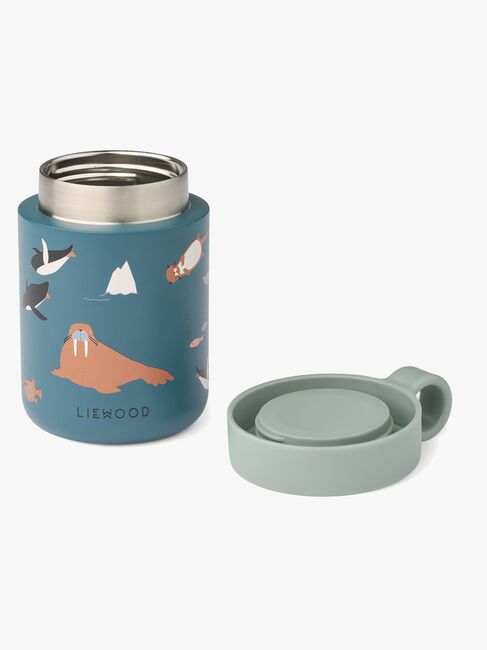 LIEWOOD Kiani mønstret termokande til mad, arktisk hav/havudsigt