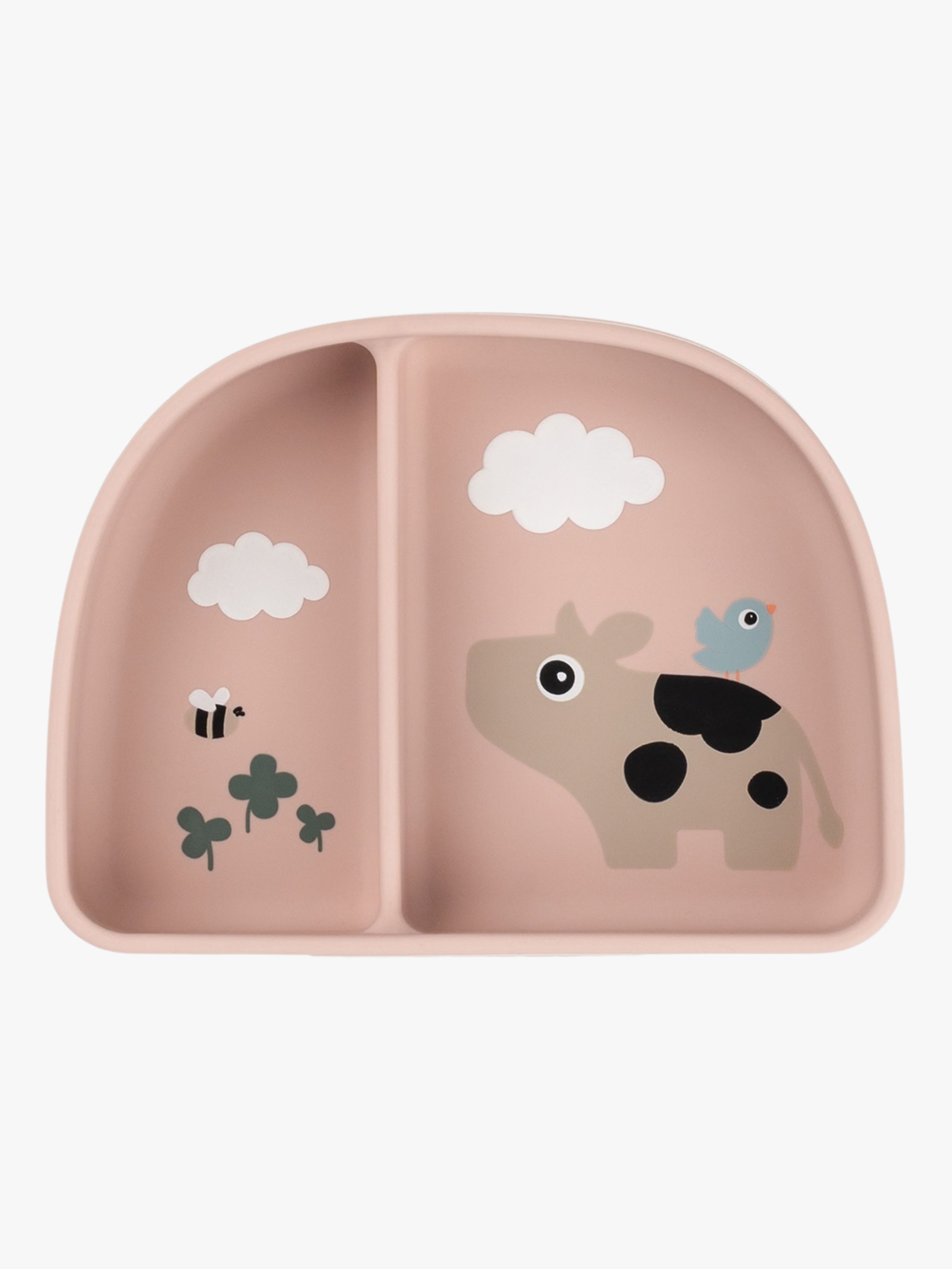 Done By Deer Tiny Farm Opdelt Tallerken Stick & Stay, Powder