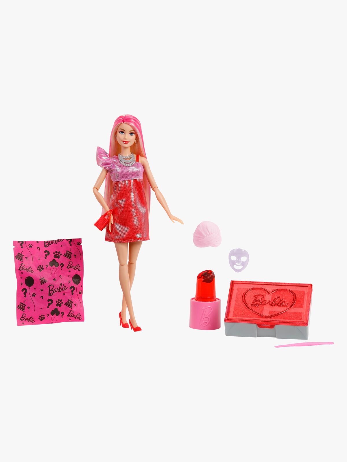 Barbie Party Unboxed Dukke Glam Series, Rød