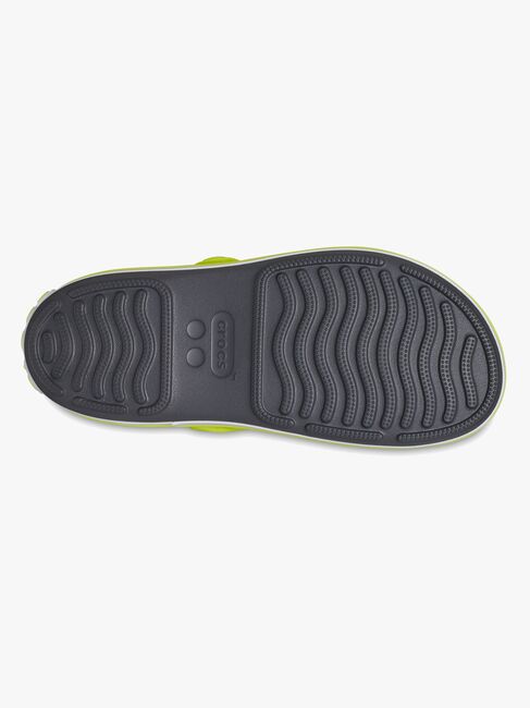 Crocs Crocband Cruiser Kids Sandaler, Slate Grey/Acidity