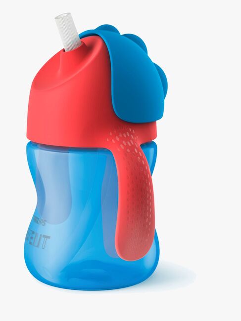 Philips Avent Sugerørskop m. Håndtag 200ml, Blå/Rød