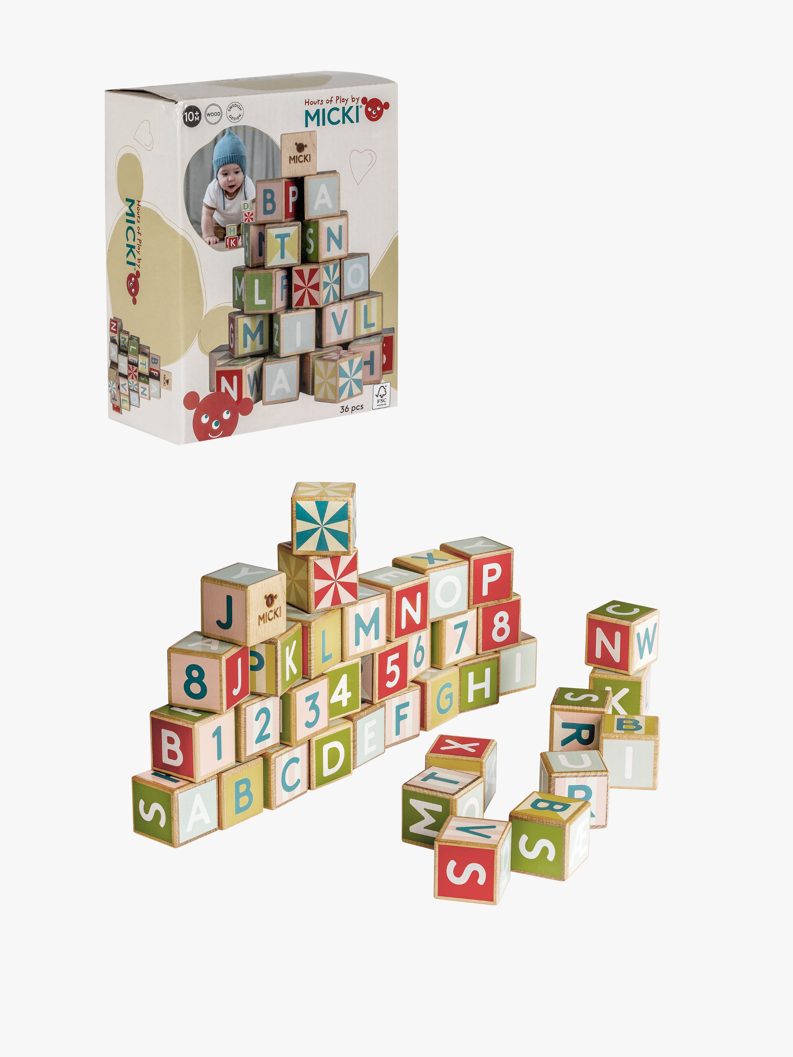 Micki Byggeklodser Bogstaver 36 Dele