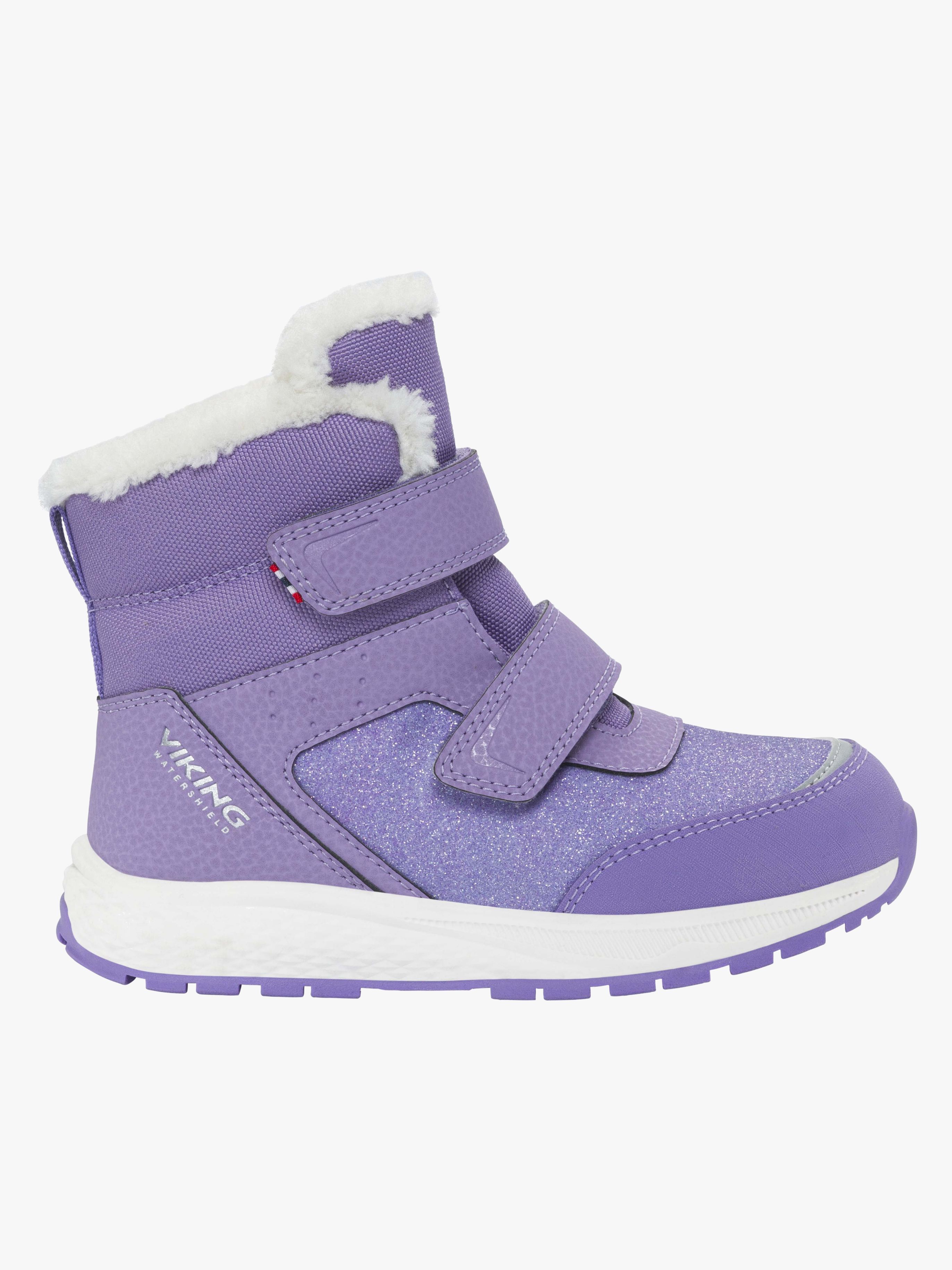 Viking Equip Glitter WP 2V Vinterstøvler, Violet, 26