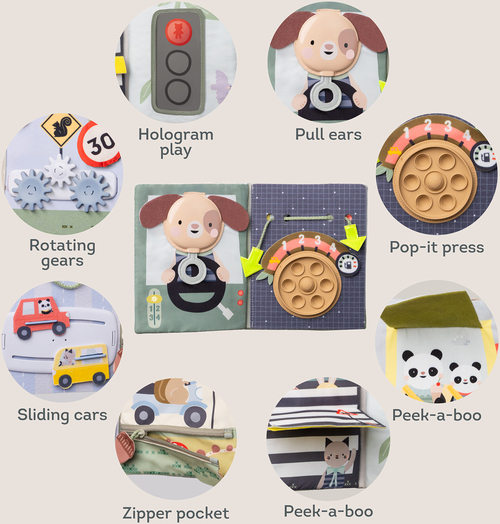 TAF Toys Ride Time Busy Ativitetsbog