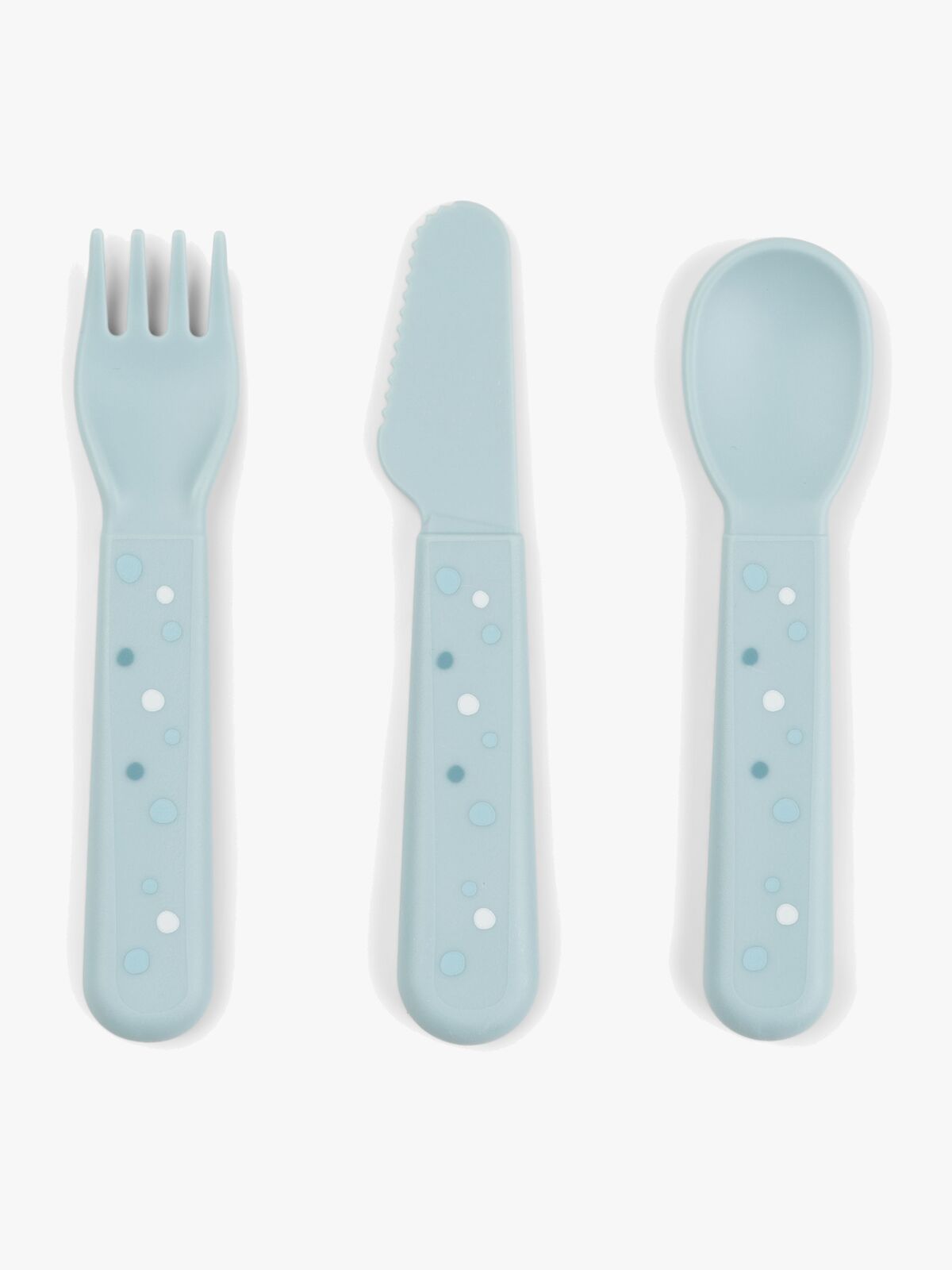 Done By Deer Foodie Bestik Happy Dots, Blå