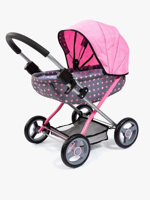 Bayer Design Dukkevogn Cosy, Grå/Lyserød