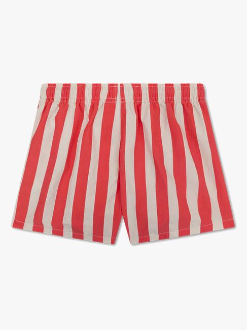 Swim Essentials Badeshorts, Lobster Stripe Beige/Red