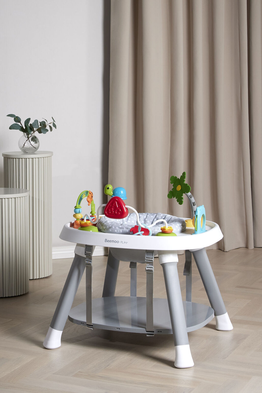 Beemoo PLAY Explore 3-in-1 Aktivitetscenter, Stone Grey