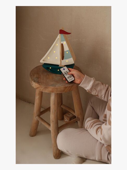 Little Lights Lampe Sejlbåd, Blågrøn