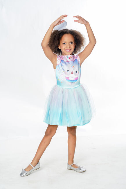 Gabby's Dollhouse Deluxe Cakey Cat Kostume med Hårbånd