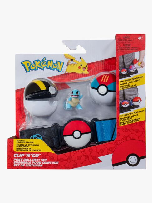 Pokémon Clip 'N' Go Bælte Legesæt Squirtle med Poké-ball