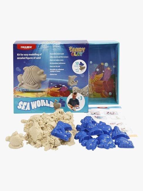 Sandy Clay Modellersand Sea World Set, Beige