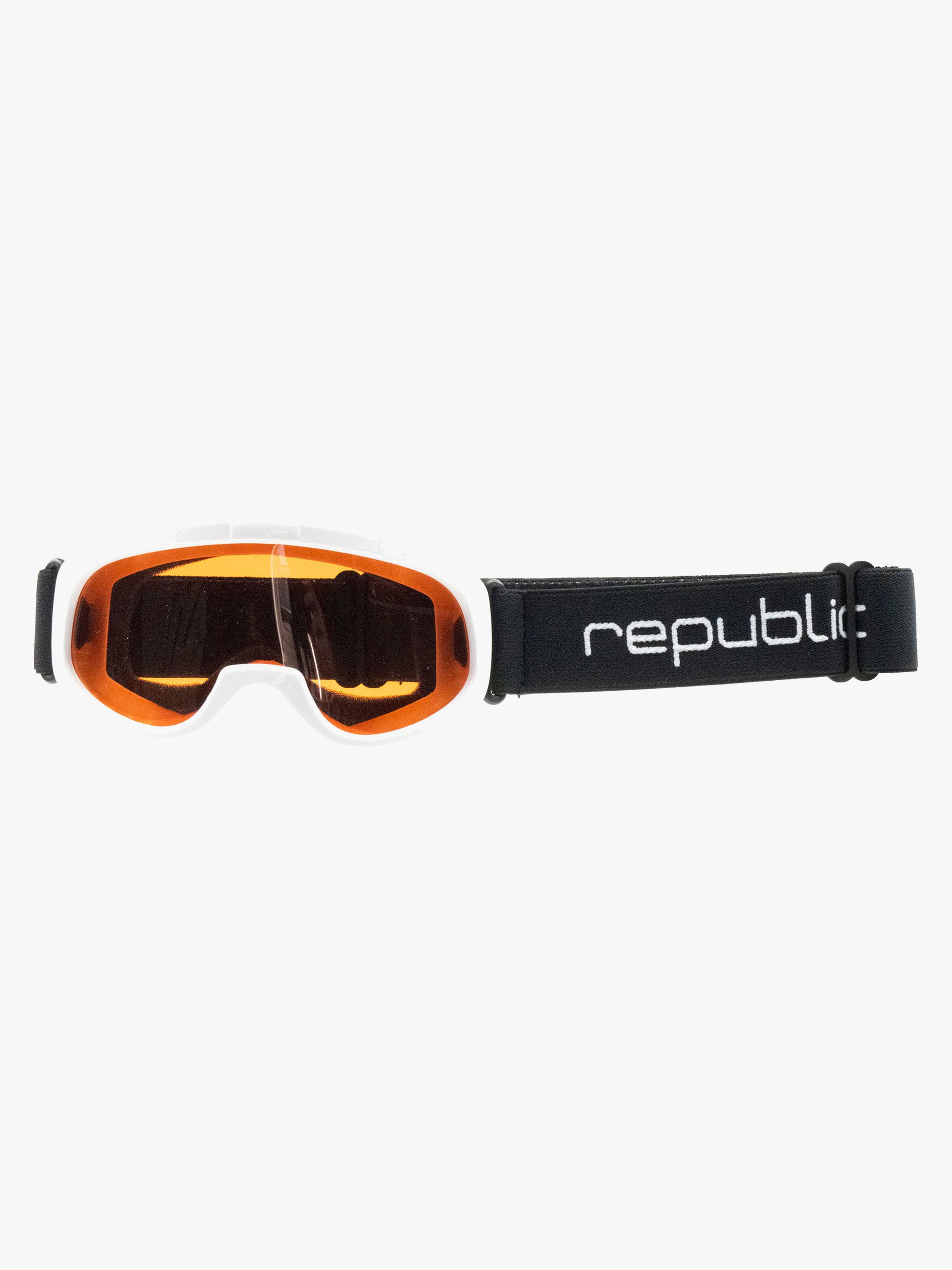 Republic Goggle R610 Kids Skibriller, White