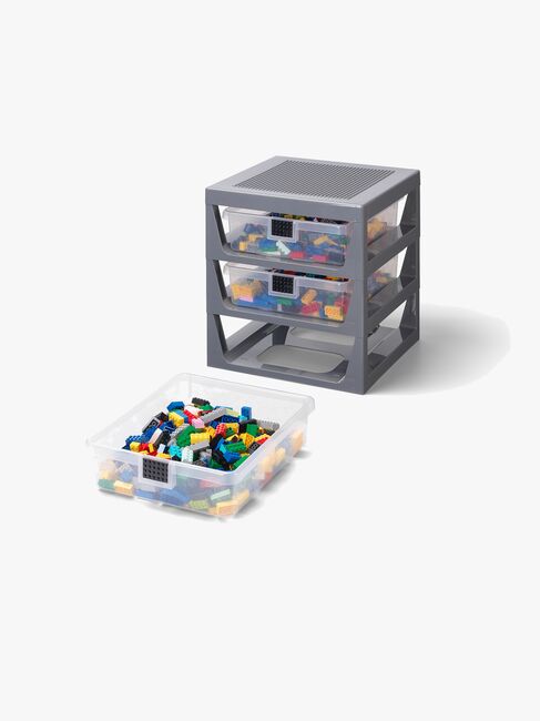 LEGO Opbevaring 3 Kasser, Dark Grey