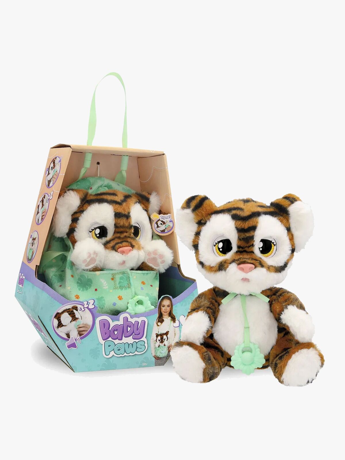 Baby Paws Legetøj Bamse Tiger 24 cm