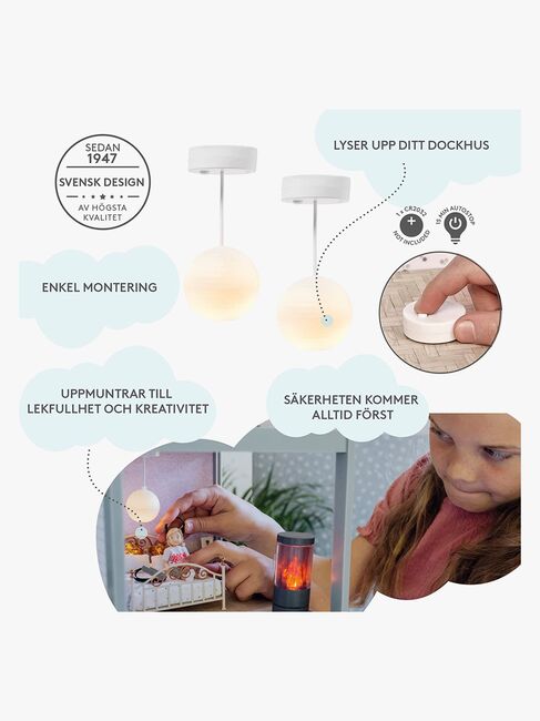 Lundby Dukkehustilbehør Rispapirslamper 2-Pak