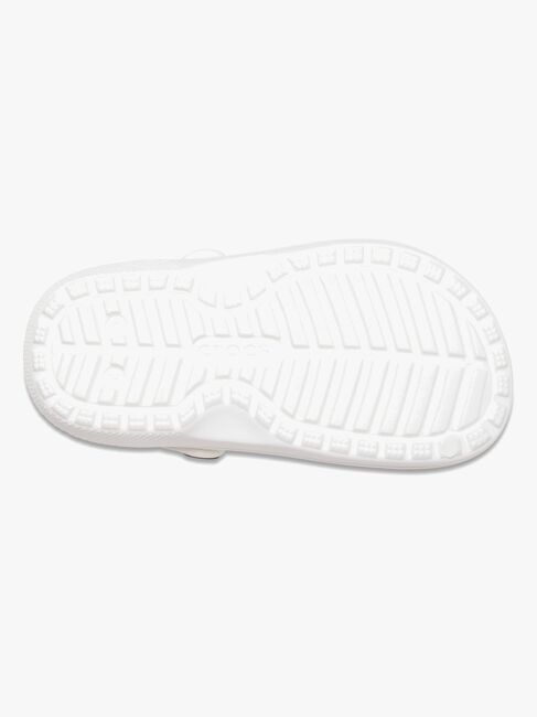 Crocs Classic Forede Hjemmesko, Hvid/Grå