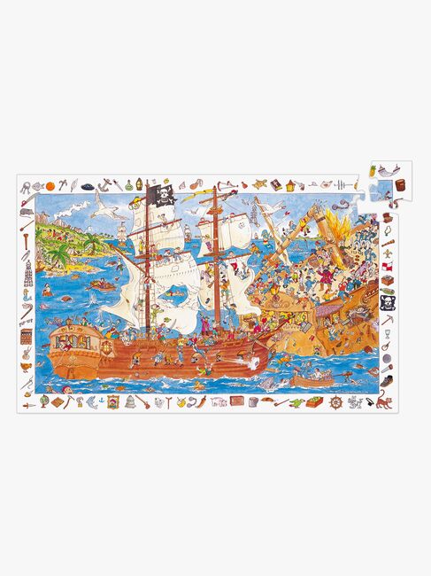 Djeco Observationspuslespil Pirat 100 Brikker