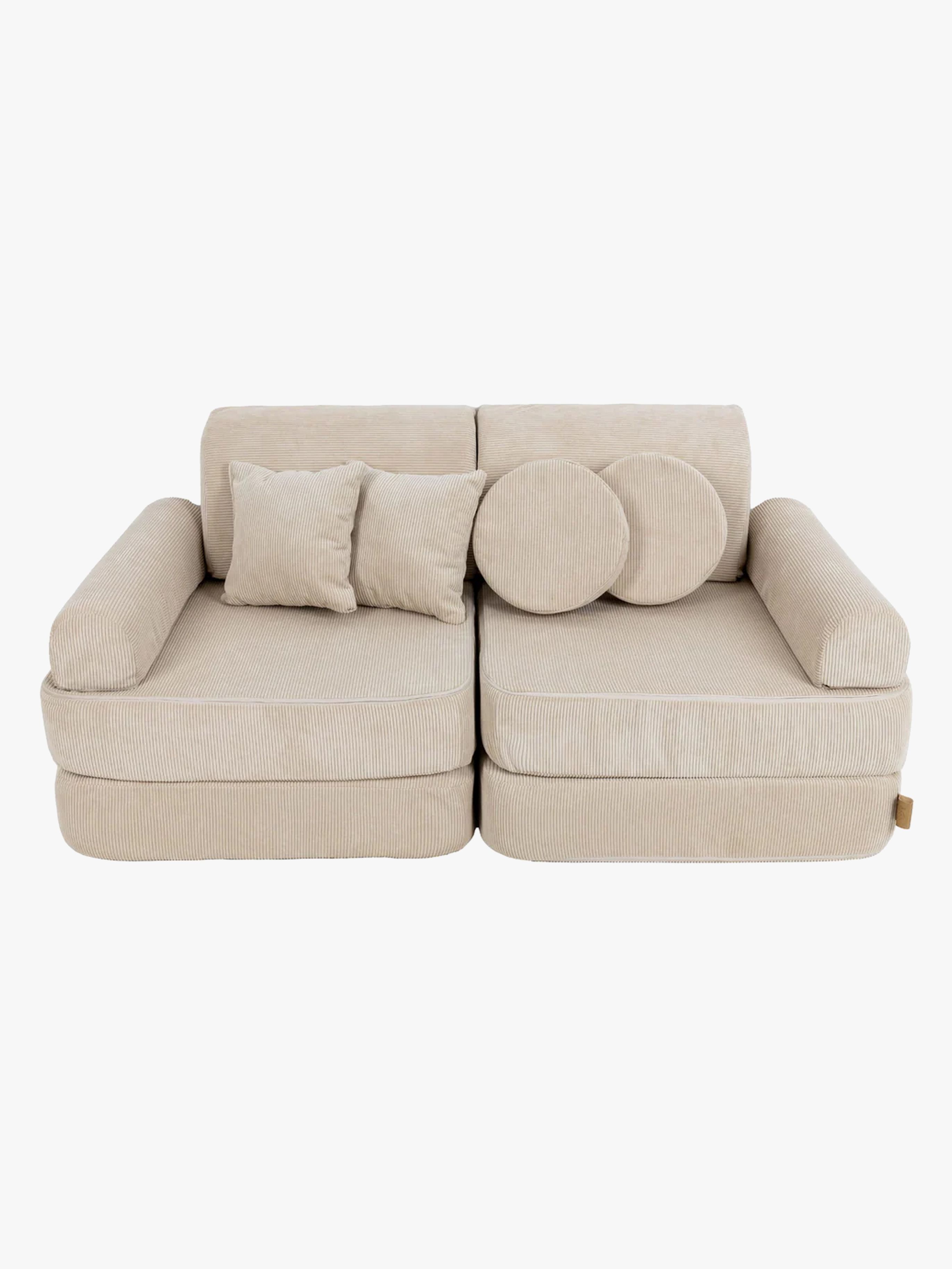 Meowbaby Play Pocket Bygbar Sofa, Ecru, Børnemøbler, Indretning børneværelse